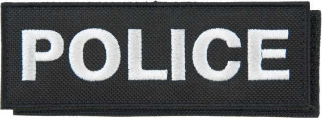 Nášivka: POLICE [malá] černá | bílá