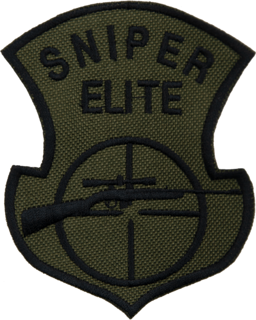 Nášivka: Sniper Elite olivová | černá