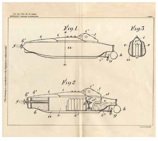 Patent Františka Kopeckého na řiditelné torpédo z roku 1906
