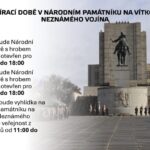 Změny v otevírací době v Národním památníku na Vítkově s hrobem Neznámého vojína